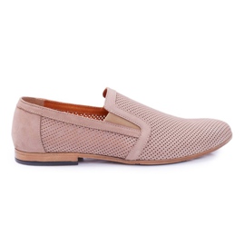 Mocassini Slip-On Bednarek Munero da uomo beige