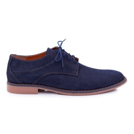 Bednarek Polish Shoes Scarpe brogue da uomo Bednarek Nubuck Navy Atletos blu