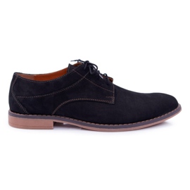 Bednarek Polish Shoes Scarpe brogue da uomo Bednarek Nubuck Black Atletos nero
