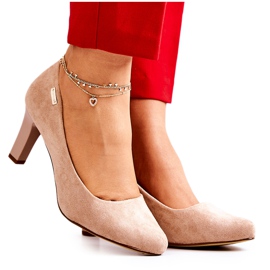 Décolleté Donna Sergio Leone Camoscio Beige Orsola
