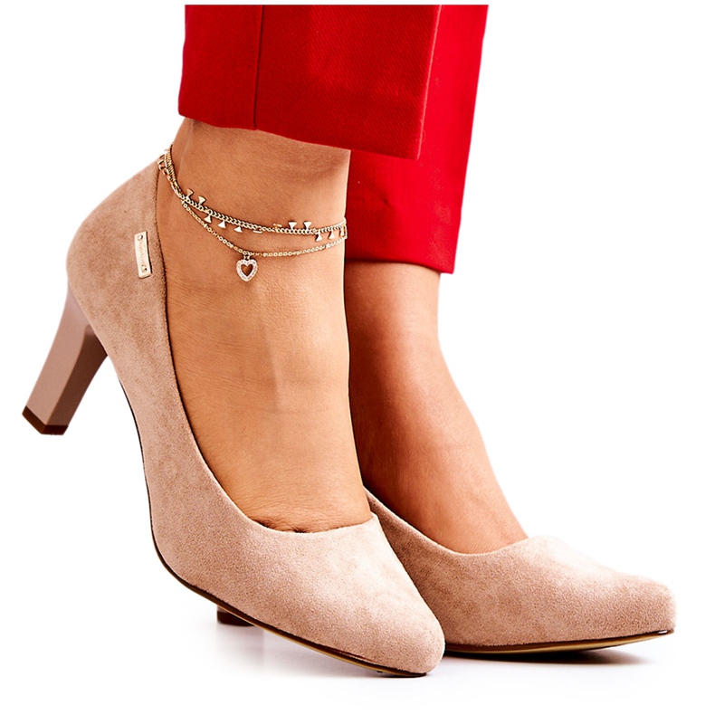 Décolleté Donna Sergio Leone Camoscio Beige Orsola