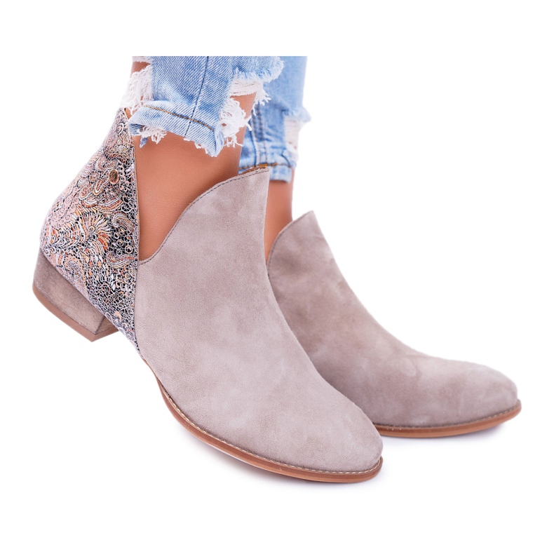 Stivaletti Donna Maciejka Primavera Pelle Beige 04091-04