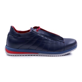 Bednarek Polish Shoes Scarpe Brogues da uomo Bednarek Sport in pelle blu navy Geos