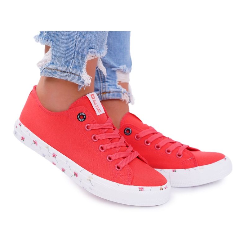 Sneakers Basse da Donna Big Star Rosse DD274709 rosso