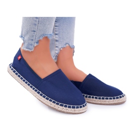 Espadrillas da donna Suola intrecciata Blu navy Big Star DD274A151