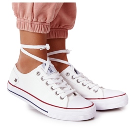 Sneakers Donna Big Star Punta in Gomma Bianche DD274336 bianco