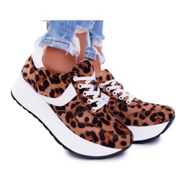 NFR Scarpe sportive da donna Leopard SportFreak marrone