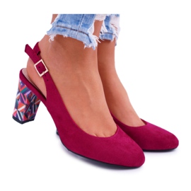 Décolleté Con Tacco Donna Sergio Leone SK788 Fucsia Lati rosa