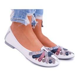 Ballerine da donna Maciejka Pelle Bianche 01358 bianca