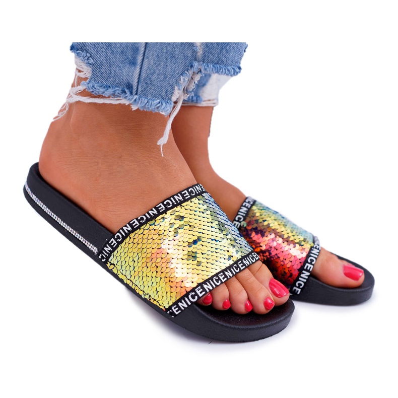 SEA Pantofole Donna Oro Iridescente Nice d'oro