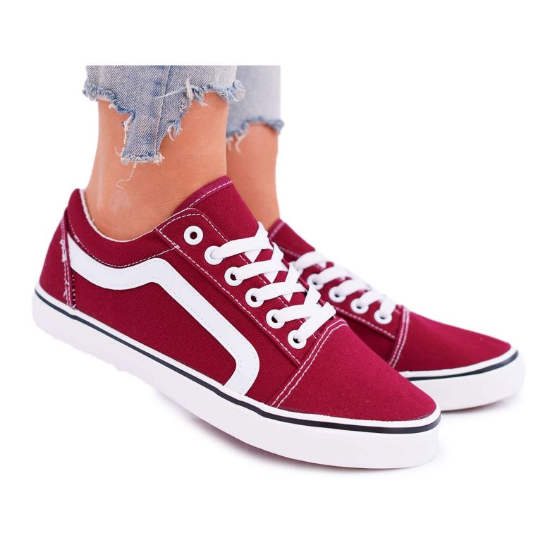 NEWS Sneakers Donna Borgogna Bestro rosso