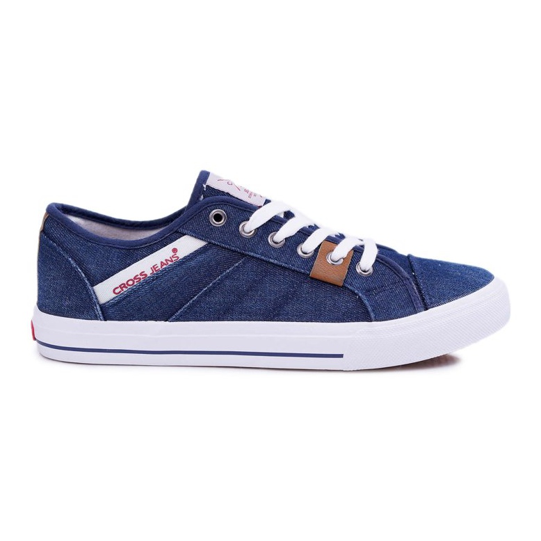 Sneakers da uomo Cross Jeans Classic Jeans Navy Blue DD1R4027 blu navy