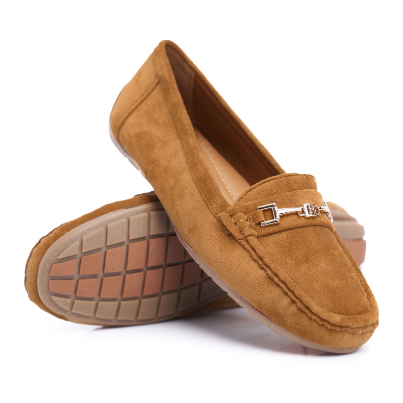 CON Mocassini Donna Ecopelle Leggero Cammello Think marrone