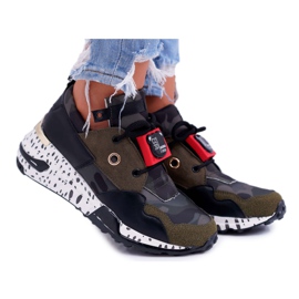 Vices Vizi delle scarpe sportive da donna Milioni di ragioni militari verde