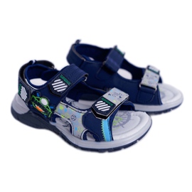 FRROCK Sandali da bambino per ragazzi con velcro Navy Blue Reksio blu navy