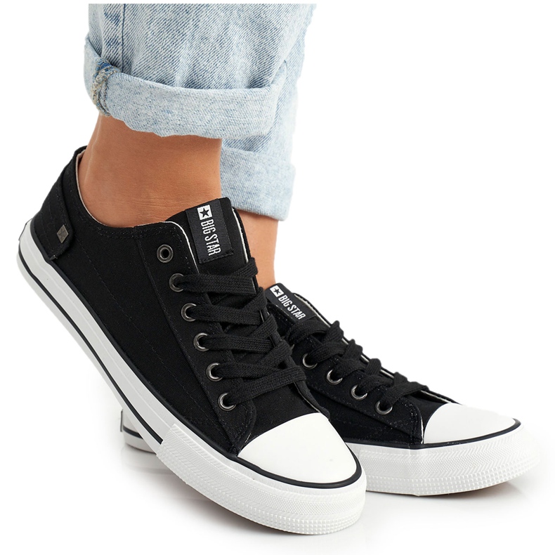 Sneakers Donna Big Star Gomma Punta Nera DD274338 nero