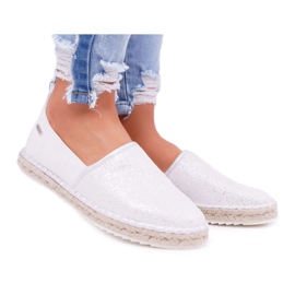 Espadrillas da donna Big Star Braided Sole Argento DD274770 grigio