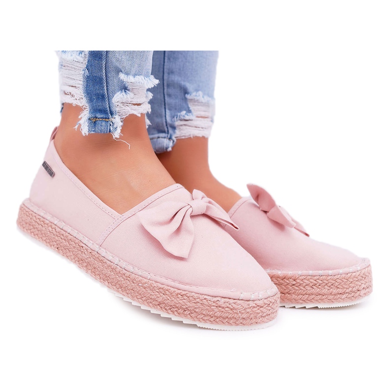 Espadrillas da donna Materiale Big Star Pink DD274785 rosa