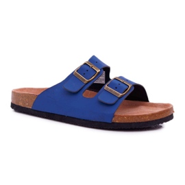 Ciabatte Da Uomo Con Fibbie Big Star Navy Blue DD174604 blu navy