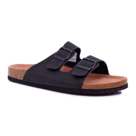 Ciabatte Da Uomo Con Fibbie Big Star Nere DD174605 nero