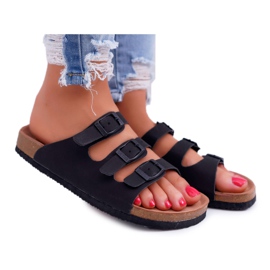 Pantofole da donna nere Big Star DD274139 nero