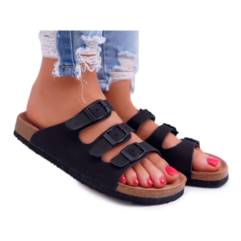 Pantofole da donna nere Big Star DD274139 nero
