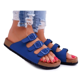 Pantofole da donna blu navy Big Star DD274140