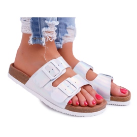 Pantofole da donna argento Big Star DD274134 grigio