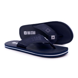 Pantofole da uomo Infradito Big Star Navy Blue DD174676 blu navy