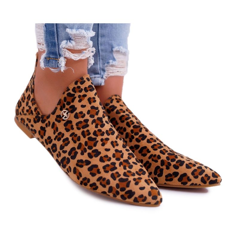 Lu Boo Stivali Con Ritagli Leopard Chelsea marrone