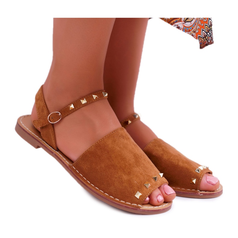 Sandali Donna Lu Boo Camoscio Cammello Silena marrone