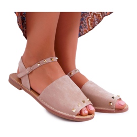 Sandali Donna Lu Boo Camoscio Beige Silena