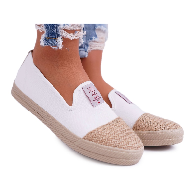 Espadrillas Donna Cross Jeans Bianco DD2R4044 bianca