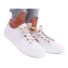 Nicole Sneakers Donna Pelle Bianche Viss bianco