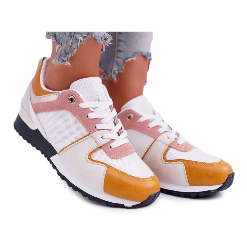 FJ1 Scarpe Sportive da Donna Giallo Merido bianco multicolore
