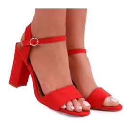 FRBS Sandali Donna Scamosciato Rosso Baloo
