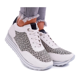 Kylie Crazy Scarpe Sportive Donna Alla Moda Beige Midiana
