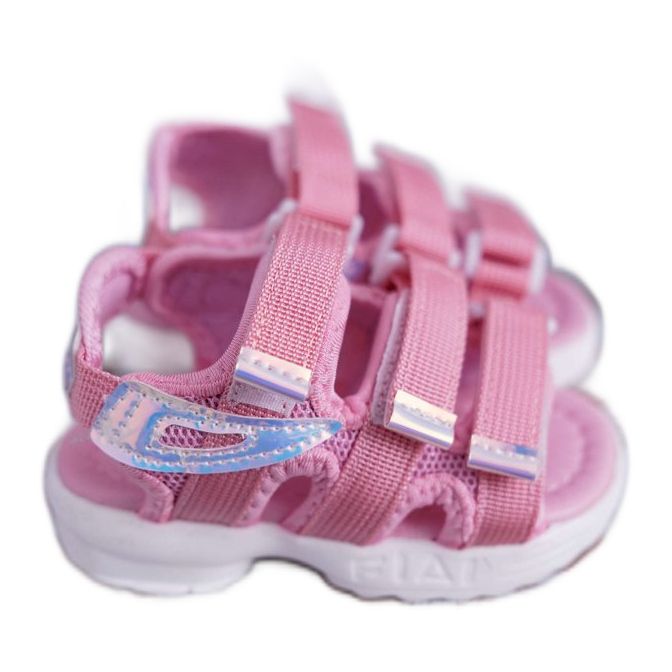 FRROCK Sandali Da Bambina Con Velcro Per Bambina Rosa Kimmi