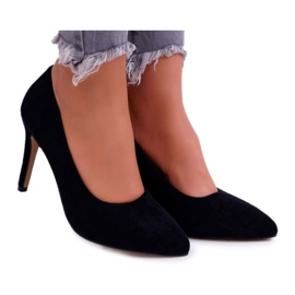 EVE Tacchi A Spillo Da Donna In Pelle Scamosciata In Spitz Nero Kiss Me