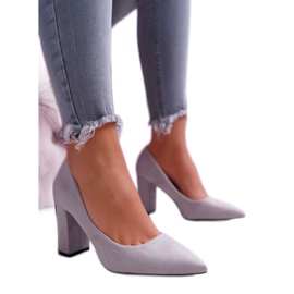 BUGO Décolleté Con Tacco Donna Camoscio Grigio Clarina