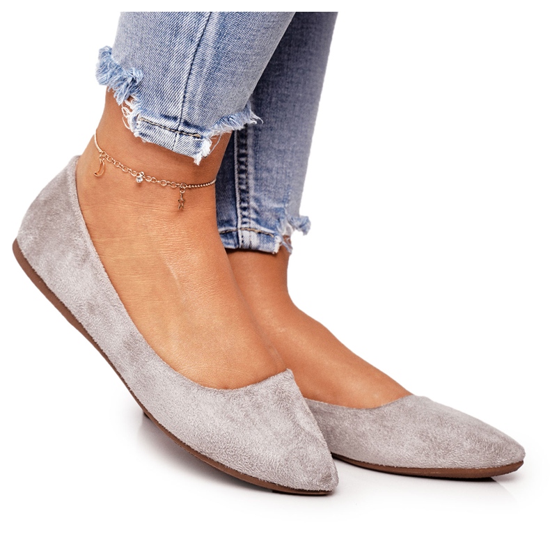 PS1 Ballerine Donna Grigie Camoscio Dermeno grigio