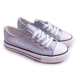 FRROCK Sneakers per bambini e ragazzi Brocade Silver Misty grigio