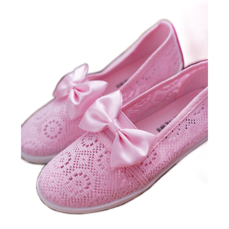 EVE Sneakers per bambini in pizzo rosa Dudi
