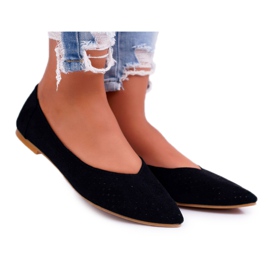 Ballerine da donna Lu Boo Openwork Black Dessert nero