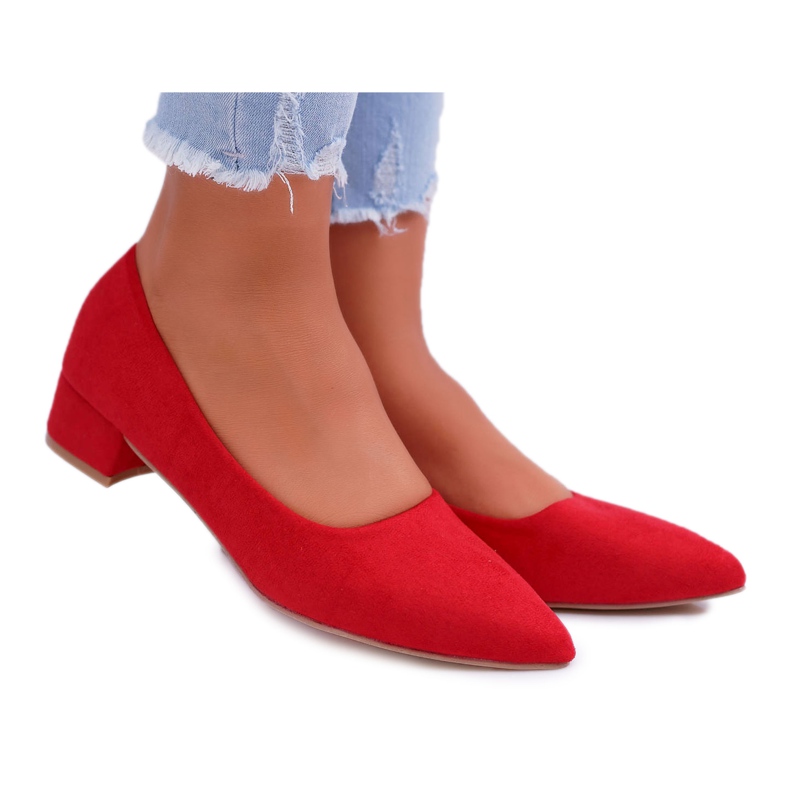 PS1 Décolleté Classiche Donna Scamosciato Rosso Rheya