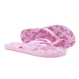 Pantofole da donna Infradito Big Star Pink Flamingos AA274A176 rosa