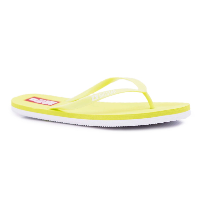 Pantofole da donna Infradito Big Star Neon Lime AA274A129 verde