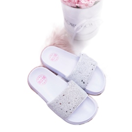 Sandali con glitter bianchi Big Star per bambini e ragazzi AA374086 bianco