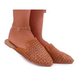 Vices Pantofole Eleganti da Donna Marrone Vizi 3301