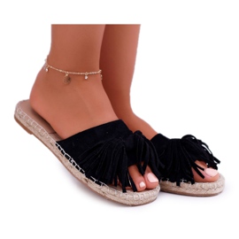PV1 Pantofole da donna nere Boho Vices 8458 nero